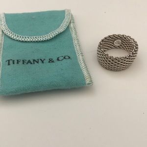 Tiffany & Co. Somerset Mesh Ring (size 8)